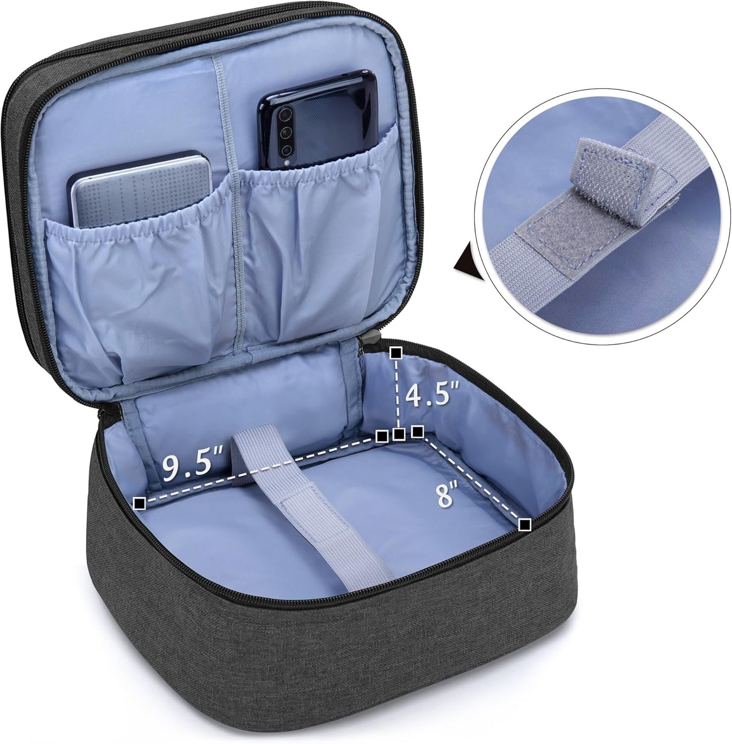 Carrying Bag for DR.J Mini Projector, Portable Case for Mini Projector and Accessories (Fits Most Major Mini Projectors), Black